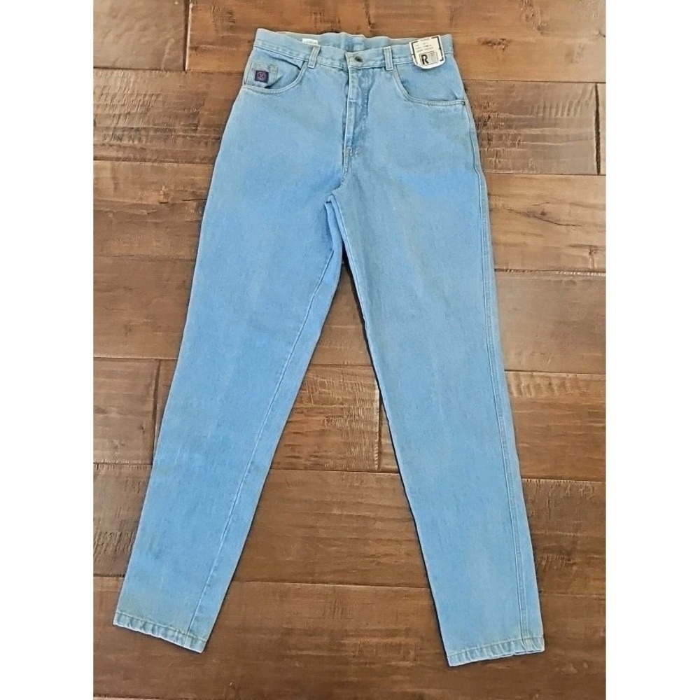 Vintage Rigoletto Jeans Blue Straight High Waisted NWT Womens 32 L